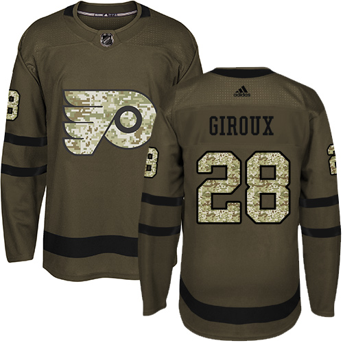 Kinder Philadelphia Flyers Eishockey Trikot Claude Giroux #28 Authentic Grün Salute to Service